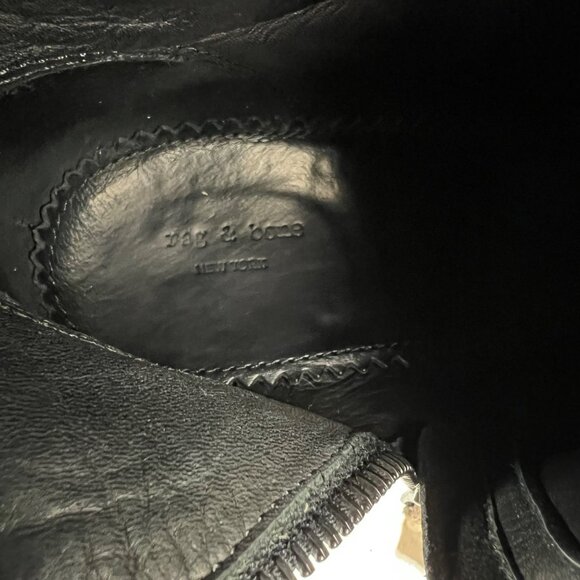 rag & bone Womens Grayson Brown Suede Ankle Boot Block Heel size 39.5 US 9.5 - Picture 13 of 16